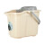家用手动加厚挤水桶手压地拖桶拖地拖把桶塑料旋转拧水单桶墩布桶 卡其