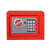 安达通 保险柜 小型 迷你保险箱入墙礼品电子密码儿童存钱保险柜 胭脂红保险柜