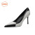 鞋柜（shoebox）达芙妮集团旗下黑白拼色尖头高跟鞋女2024新款春夏设计感小众细跟 黑色(5%买家选择) 35