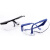 海斯迪克 gnjz-1041 防风沙防冲击护目镜 防飞溅防尘眼镜 黑架白片（60个）
