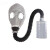 优导仕  宏宇MF1面具鬼脸面具套装(面具+0.5米导气管+1.3.4.7罐)  消防面具 呼吸器面罩 MF1面具鬼脸面具套装