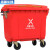 富都华创 户外大型环卫垃圾桶移动垃圾车带轮带盖垃圾箱 有害垃圾660升 FDHC-LJC-7