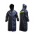 聚远 JUYUAN 雨衣 连体 工程雨衣 雨衣 牛津反光条风衣 深蓝色 均码（170-190） 一套价