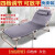 折叠床不锈钢简易单人应急躺椅折叠户外行军 （75全方管）灰 床
