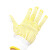 冰禹 BY-7517 防滑点塑棉线手套 点胶工地工作搬运劳保手套 600双黄色（耐磨600g）