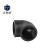正奇谊 PE管件配件各种规格 PE90°弯头 承插塑件黑色 黑色 L25