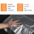 海斯迪克 透明编织袋米袋pp塑料种子包装袋蛇皮袋 50*90cm H-39