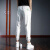 汉尼邦2024夏季新款裤子男轻奢欧洲站修身薄款冰丝速干束脚九分休闲长裤 B02白色(高质量速干) XL