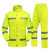 谋福 反光分体雨衣套装 路政成人骑行雨衣可定制 赠肩灯和指挥手套  荧光黄YGH01 M165(适合身高160-165) 