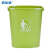 蓓尔蓝 方形垃圾桶 40L 户外大容量物业商用无盖厨房大号果皮桶办公室纸篓BEL128 绿色