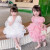 圣曼萱1-2-3-4-5-6岁女童夏装连衣裙2022年夏季新款网红女宝宝公主裙儿 白色 90cm