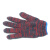 马沃斯 手套 工业加密耐磨棉线手套工地防滑加厚棉纱手套 红花款（800克12对/包）
