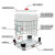 定制IBC集装桶车载吨桶1000升500升塑料桶柴油桶化工桶水桶方形桶 800L白色加厚