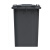 科力邦（Kelibang) 户外垃圾桶 大号加厚50L干湿分类垃圾桶带盖市政环卫垃圾桶 黑色 KB1040 干垃圾