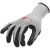 代尔塔 (DELTAPLUS）202043 8码 劳保手套 C级防割丁腈涂层工作手套 灰黑色 3副装