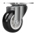 DYQT1/1.5/2/3寸万向轮脚轮滑轮定向轮带刹车小推车轮子轱辘滚轮 黑色1.25寸-万向轮1个