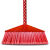 五排硬毛塑料扫把学校环卫扫帚扫地苕帚头清洁户外室内 扫把1把-配带木杆