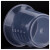 汉河  BY-2019 刻度杯 塑料烧杯 实验室器皿 塑料量杯定制 250mL 2个