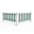 百舸 草坪护栏 40CM高 四色款（一米价） 塑钢pvc栅栏 户外花园草地物业绿化园林篱笆