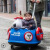 牧奈斯（MUNAISI）四轮儿童电动车宝宝摩托车可坐人遥控玩具车小孩汽车摇摆可推车 旗舰版红【双电瓶+皮座】全功能 +蓝牙+铝合金推杆