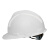 盾守 安全帽 新国标ABS 防砸透气 工业头盔电力工程工地建筑施工抗冲击 免费印字 V型白色