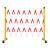巨成 伸缩围栏可移动式隔离护栏绝缘电力施工栅栏道路安全防护栏 高1.2*3m 红白 玻璃钢（管式）