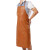 易美丽诺 DA6077 防水防油围裙加厚餐厅厨师酒店洗车皮革围裙 黑色常规1.0m 2件装