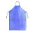 昊鹰 蓝色PVC防水围裙加厚加长耐油耐酸碱水产食品工作服围兜罩衣 蓝色 