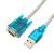 DYQT定制HL-340USB-RS232转换线USB转串口线/COM公母头9针串口线支持win7 母头 1.5m