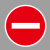 谋福（CNMF）交通标志指示牌 停车场限高道路标识牌可定制【禁止驶入-贴反光膜雕刻(平板钉墙款)】