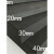 PLJ 包装海绵38度黑白色EVA泡棉模切eva内衬订制板材内托高密度泡棉板海棉胶带 1.2米x3米3毫米 默认发黑色