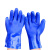 稳斯坦WST526 耐油浸塑棉毛浸胶 磨砂防滑耐酸碱手套 蓝色不加绒
