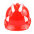 安英卡尔 abs安全帽工地施工领导电工国标加厚头盔头帽建筑工程透气 可定制 B2048 V型红色带反光条