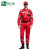 品之德  PF-025救援服应急长袖防静电套装消防户外地震水上救援 上衣加裤子 红色 4XL