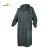 代尔塔 407007连体雨衣PVC雨衣成人雨衣防暴雨带反光条 绿色 XL 