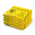 强存 平口垃圾袋HDPE加厚黄色特厚塑料袋-100个起批 平口/特厚/70*80cm/50L