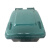 云海车 140L升加厚餐厨垃圾桶  环卫车配套专用塑料带轮带盖子 墨绿色（个）
