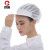 厚创 食用品帽透气网帽车间防尘工作帽厨房厨师帽防油烟女卫生工作帽子 白色网帽