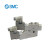 SMC SY5120-1LNE-C6-F2 5通电磁阀SY5000系列 直接配管型/单体式2位单电控 L形插座式不带导线手动锁定