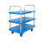 连和 PLA200-T3-D 超静三层双扶手小手推车平板推拉货车仓库物流物料分拣车(蓝)825*500mm承载200kg