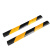 10cm微型橡胶减速带线槽车位地面分割线行人自行车坡道防滑减速板 15宽箭头黄色