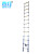 登月 竹节单升梯 伸缩升降折叠直梯 便携式铝合金一字梯4.9m DYZSL-49 2D00004