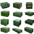 中部工品 战备物资器材箱装备搬运箱供给运输箱 小型箱 600*500*400 单位：个