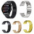 适用Ticwatch Pro X 3手表带 4G版2021北斗硅胶带GTH A E2智能运动男女腕带 金色 Ticwatch C2-18mm