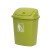 冰禹 BYrl-95 塑料工业垃圾桶 摇盖式卫生间办公室翻盖垃圾桶 简约带盖纸篓 红色40L带盖