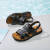 NIUWEI2024新款拖鞋两用沙滩凉鞋男士真皮户外登山软底现货 棕色 39