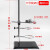 大号铁架台实验室高40/60/100cm厘米1米多功能加厚国标全套不锈钢方座支架化学十字夹子滴定夹蝴 一杆一座/高1m