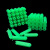 绿色塑料膨胀管6mm6厘8mm8厘自攻螺丝钉胶塞墙塞涨塞胀塞胶粒M6M8 套装绿色6mm+螺丝200套