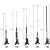 ZOCI汽车天线车载装饰天线夹边天线改装越野车天线金属旗杆摩托 E款：58CM