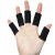 护指 篮球护指排球指关节指套运动护具男女加长手指防滑大拇指 黑色10只装